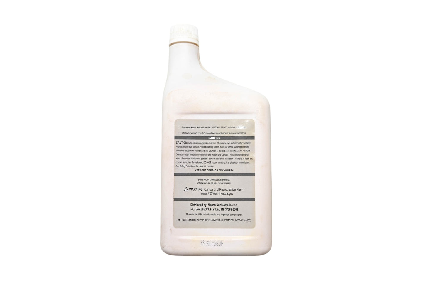 Nissan 999MP-MAT00S Matic-S Automatic Transmission Fluid 1 Quart NOS
