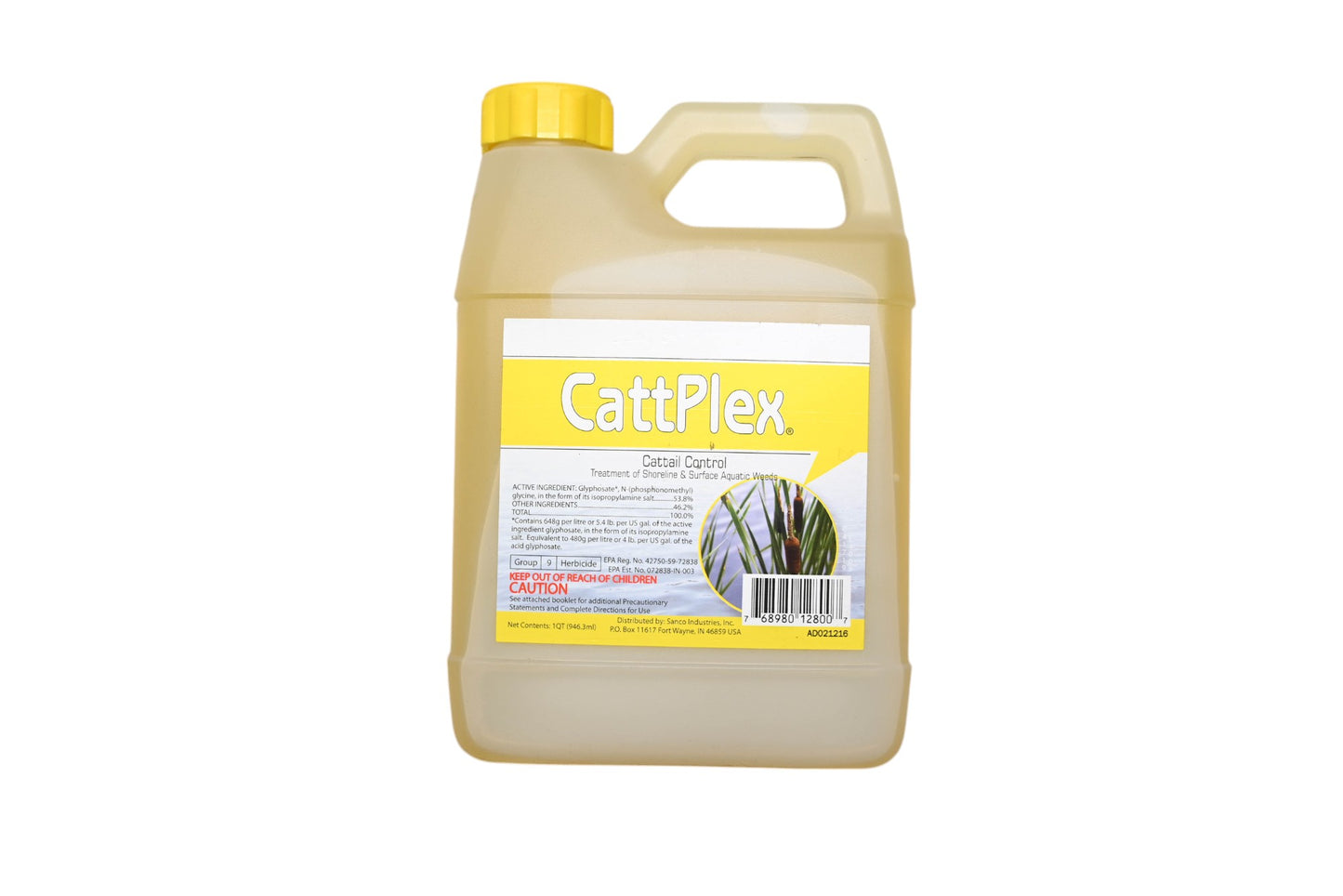 CattPlex AD021216, 768980128007 Cattail Control Herbicide 1 Quart NOS
