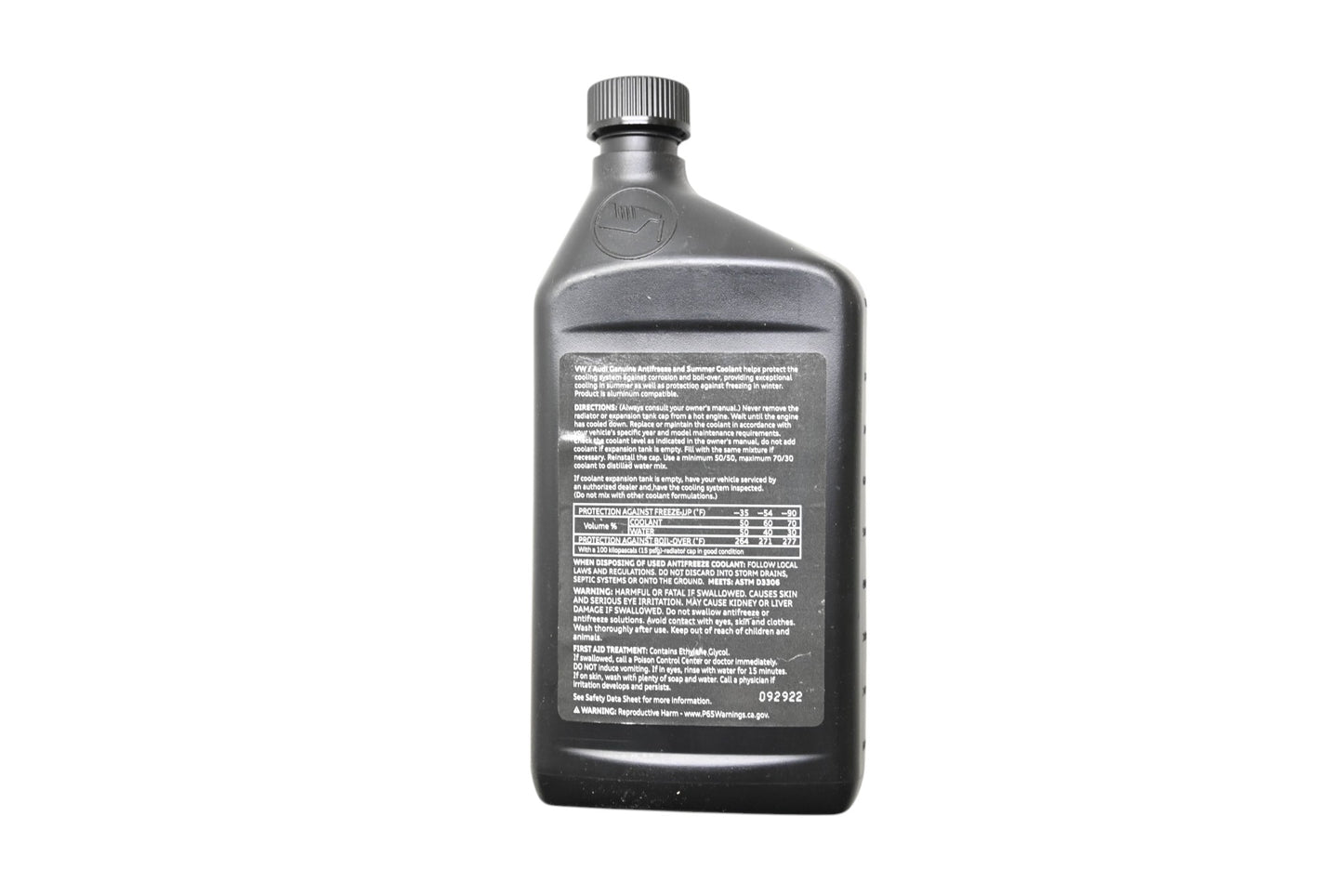 VW Audi G-12E-100-1L-DSP G12 Evo Coolant Antifreeze Concentrate 1 Quart NOS