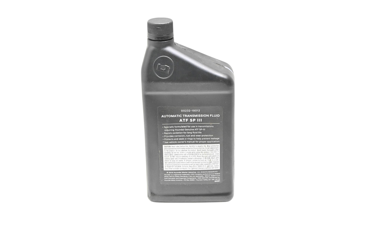 Hyundai 00232-19012 Automatic Transmission Fluid SP III 1 Quart NOS