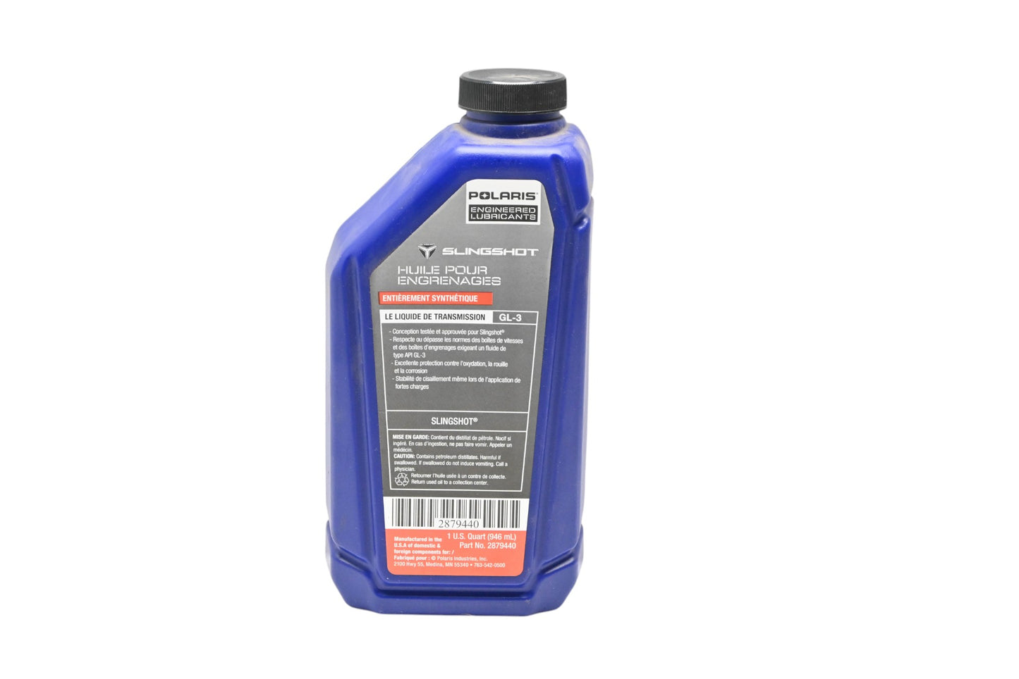 New OEM Polaris 2879440 Slingshot Transmission Fluid 75W-90 1 Quart NOS