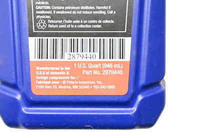 New OEM Polaris 2879440 Slingshot Transmission Fluid 75W-90 1 Quart NOS