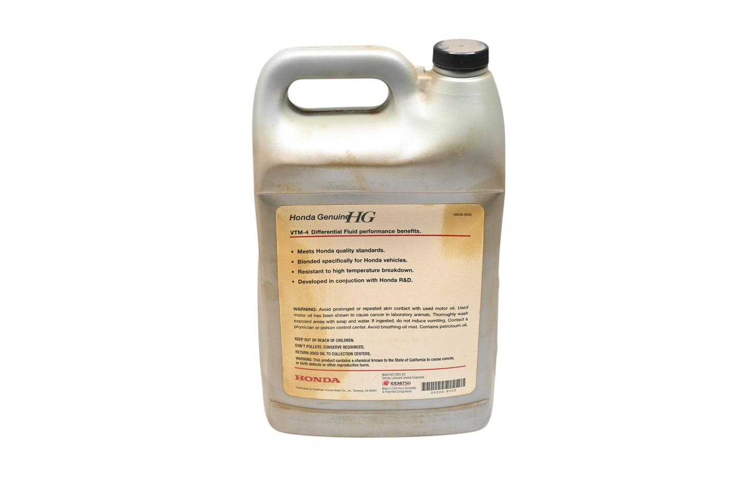 New OEM Honda 08200-9003 VTM-4 Differential Fluid 1 Gallon NOS