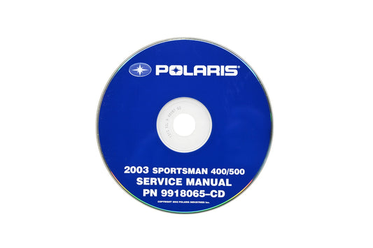 OEM Polaris 9918065-CD 03 Sportsman 400 500 Shop Service Manual CD