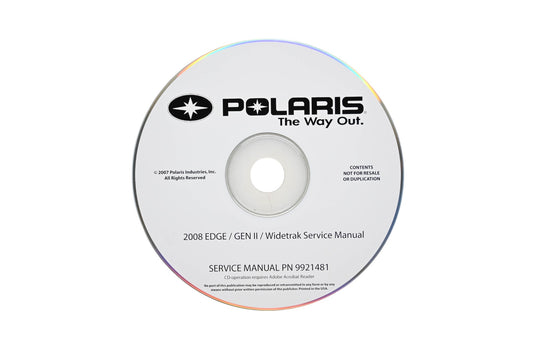 OEM Polaris 9921481-CD 08 Edge Gen II Widetrak Shop Service Manual