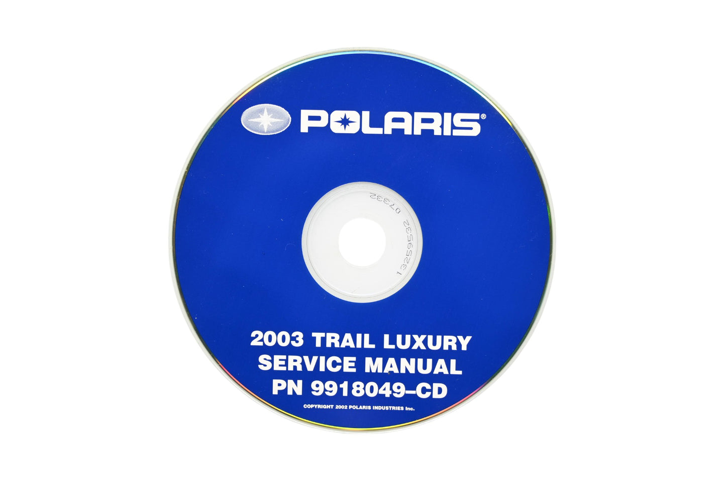 OEM Polaris 9918049-CD 03 Trail Luxury Shop Service Manual CD