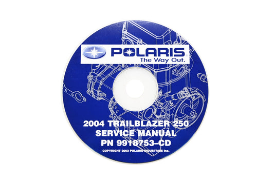 OEM Polaris 9918753-CD 04 Trailblazer 250 Shop Service Manual CD