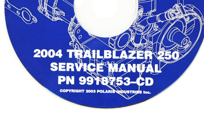 OEM Polaris 9918753-CD 04 Trailblazer 250 Shop Service Manual CD