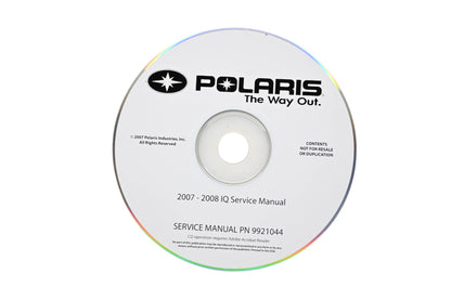 OEM Polaris 9921044-CD 07-08 IQ Shop Service Manual