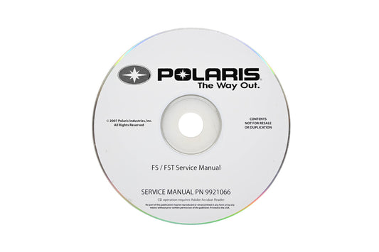 OEM Polaris 9921066-CD 06-07 FS FST Shop Service Manual CD