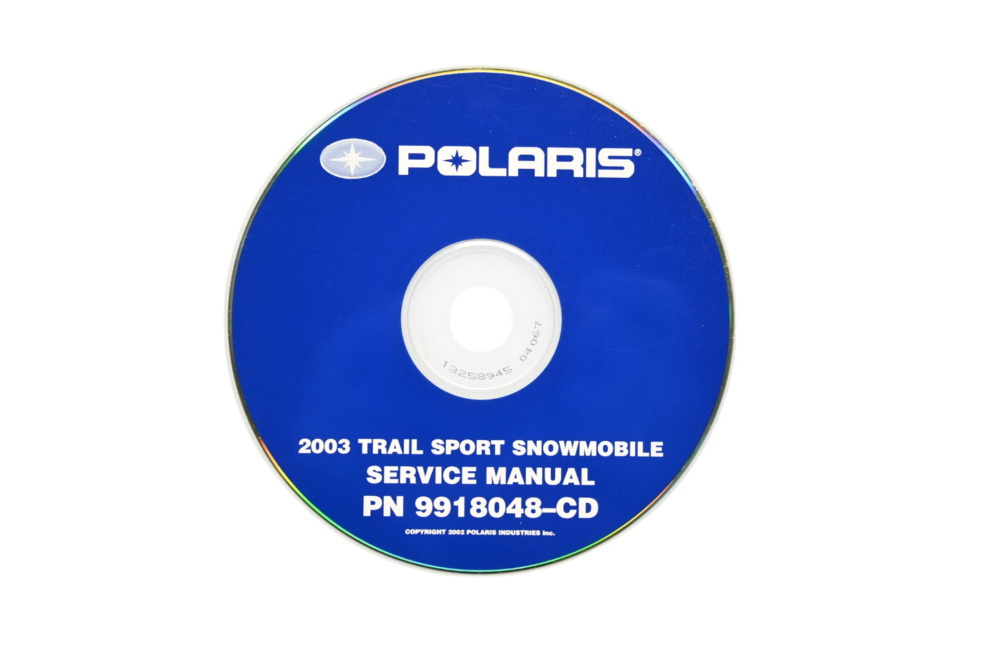 OEM Polaris 9918048-CD 03 Trail Sport Snowmobile Shop Service Manual