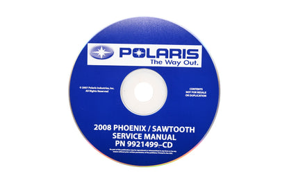 OEM Polaris 9921499-CD 08 Phoenix Sawtooth Shop Service Manual CD