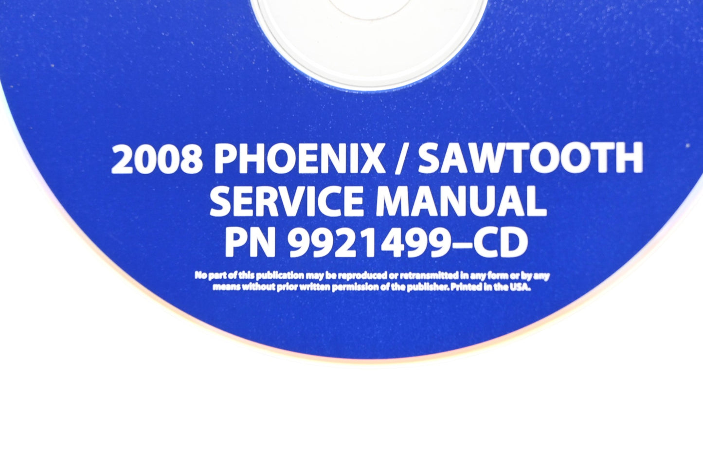 OEM Polaris 9921499-CD 08 Phoenix Sawtooth Shop Service Manual CD
