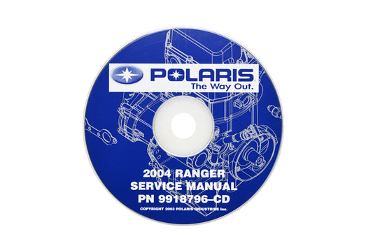 OEM Polaris 9918796-CD 04 Ranger Shop Service Manual CD