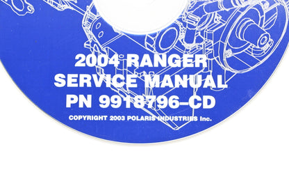 OEM Polaris 9918796-CD 04 Ranger Shop Service Manual CD