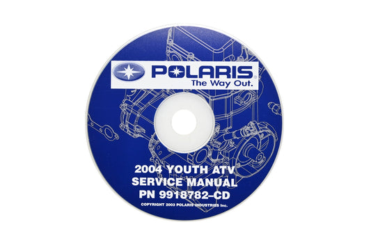 OEM Polaris 9918782-CD 04 Youth ATV Shop Service Manual CD