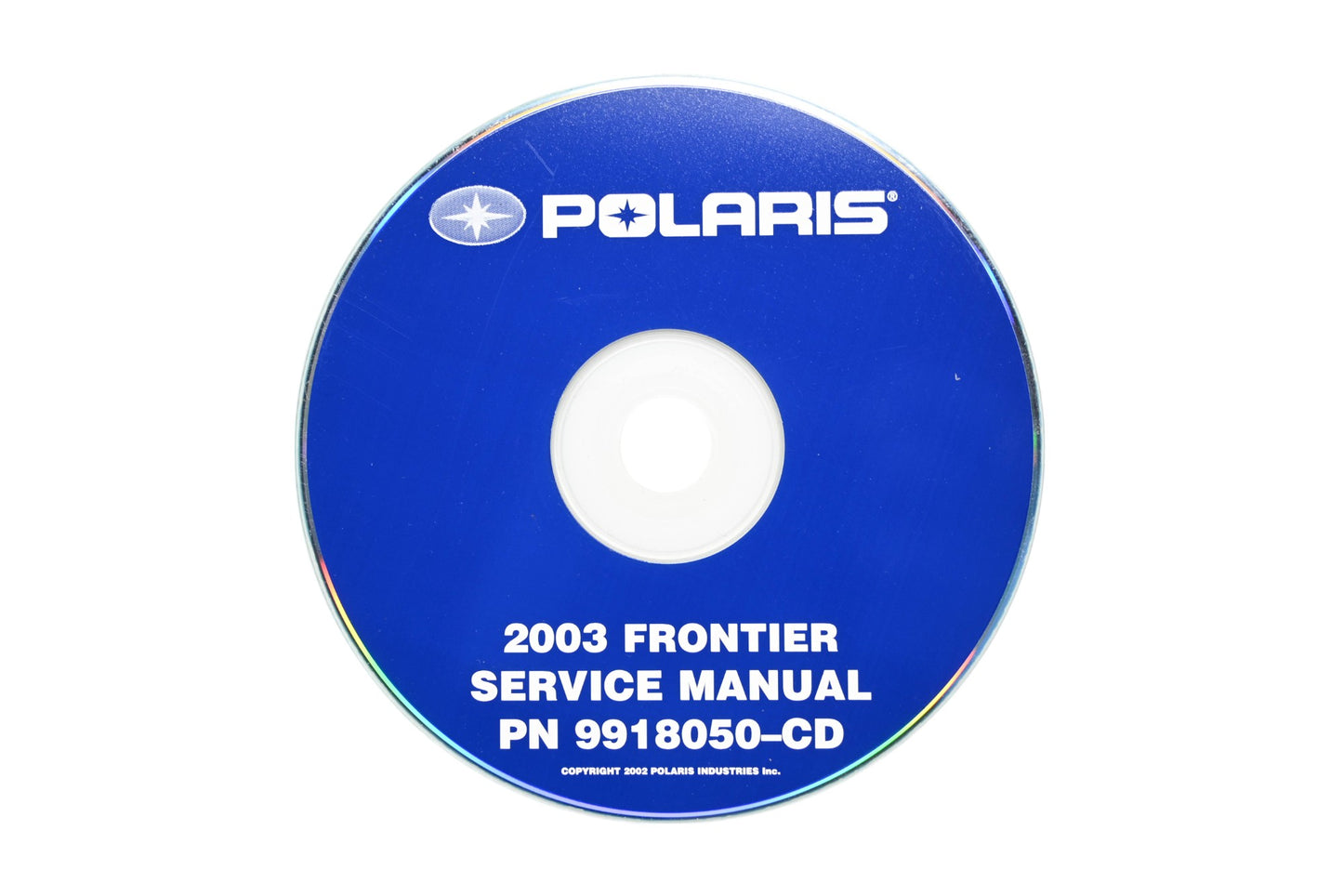 OEM Polaris 9918050-CD 03 Frontier Shop Service Manual CD