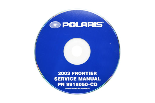 OEM Polaris 9918050-CD 03 Frontier Shop Service Manual CD