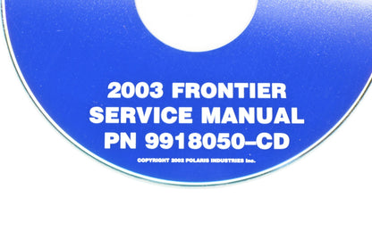 OEM Polaris 9918050-CD 03 Frontier Shop Service Manual CD