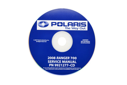 OEM Polaris 9921277-CD 08 Ranger 700 Shop Service Manual CD
