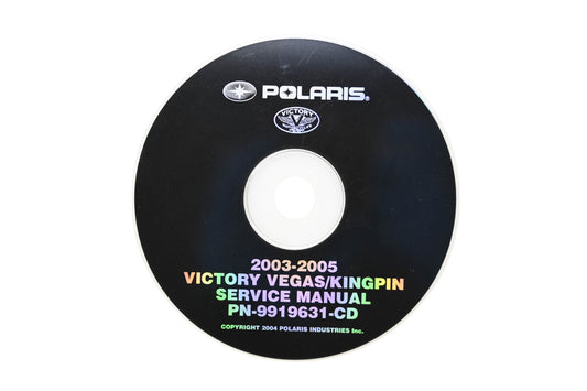 OEM Polaris 9919631-CD 03-05 Victory Vegas Kingpin Shop Service Manual CD
