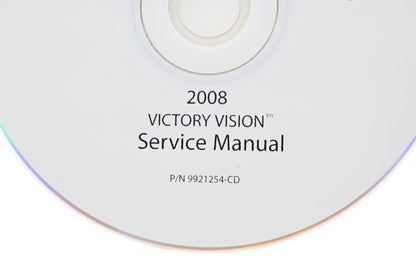 OEM Victory 9921254-CD 08 Vision Shop Service Manual CD