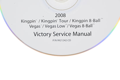 OEM Victory 9921242-CD 08 Kingpin Vegas Shop Service Manual CD