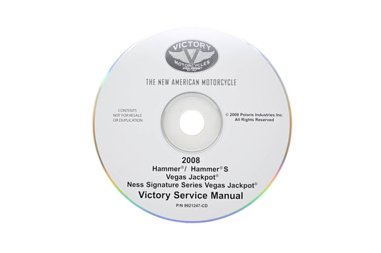 OEM Victory 9921247-CD 08 Hammer Vegas Shop Service Manual CD