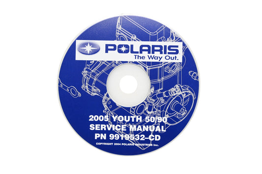 OEM Polaris 9919532-CD 05 Youth 50 90 Shop Service Manual CD