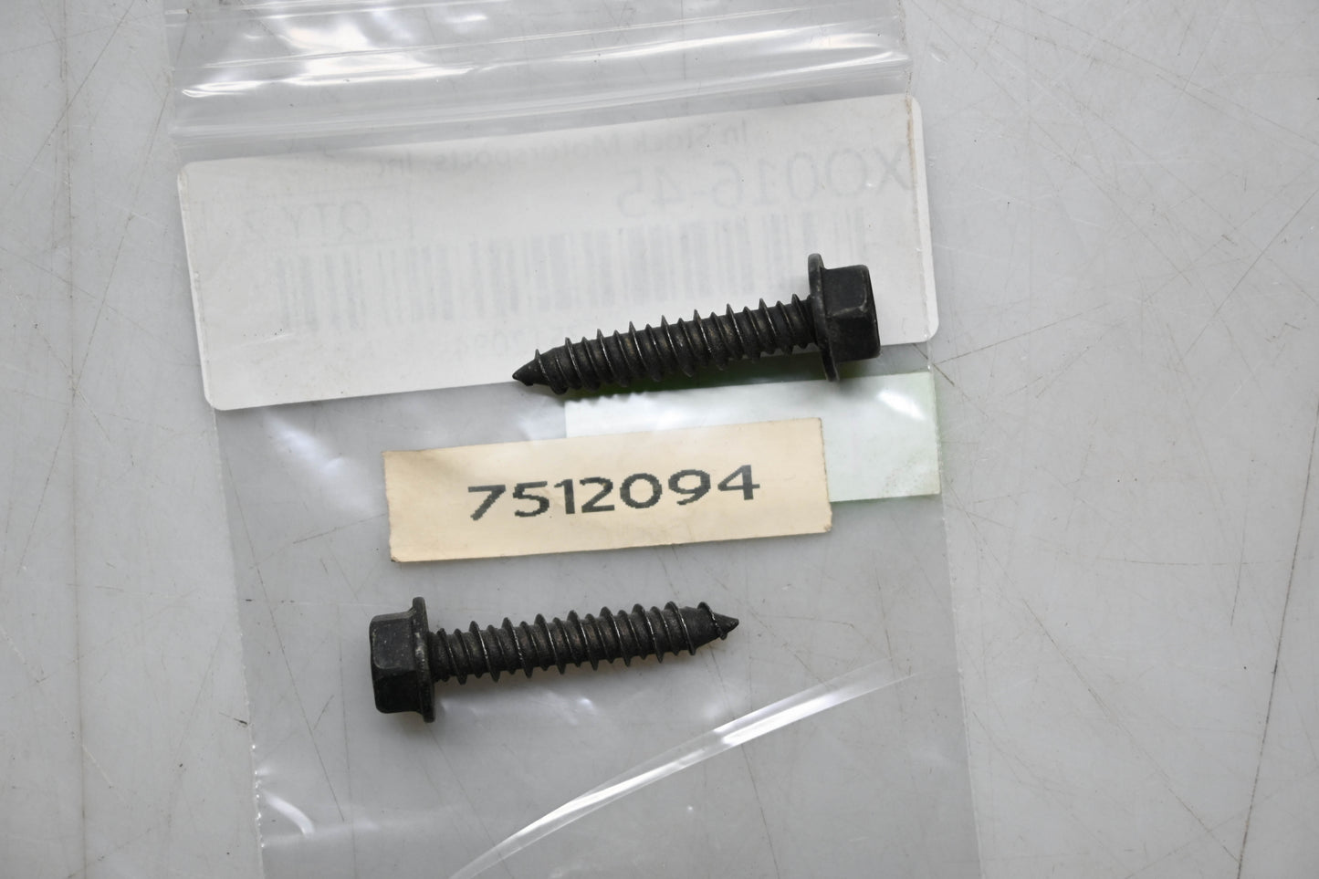 New OEM Polaris 7512094 Hex Head Screws Qty 2 NOS