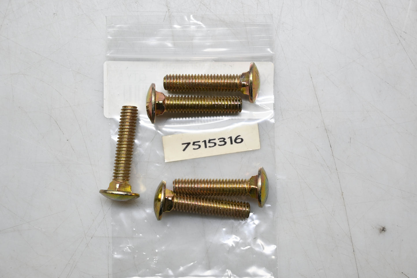 New OEM Polaris 7515316 Carriage Bolts Qty 5 NOS