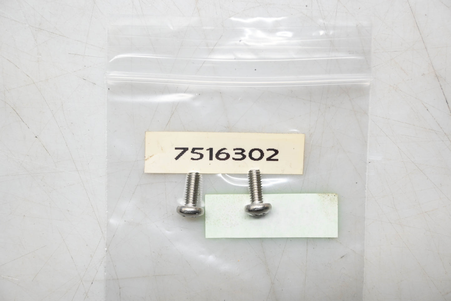 New OEM Polaris 7516302 Stainless Steel Machine Screw Qty 2 NOS