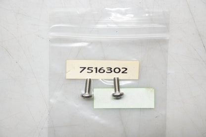 New OEM Polaris 7516302 Stainless Steel Machine Screw Qty 2 NOS