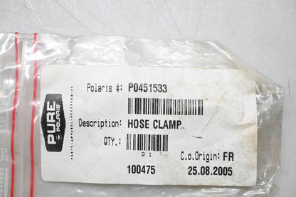 New OEM Polaris 0451533 Hose Clamp NOS