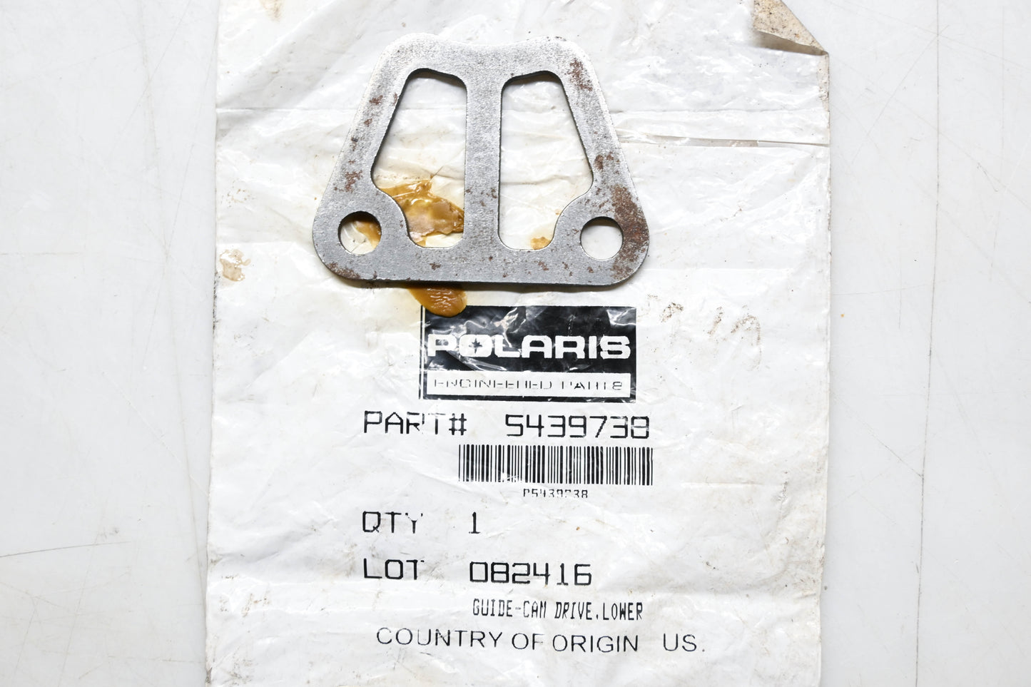 New OEM Polaris 5439738 Lower Cam Drive Guide NOS