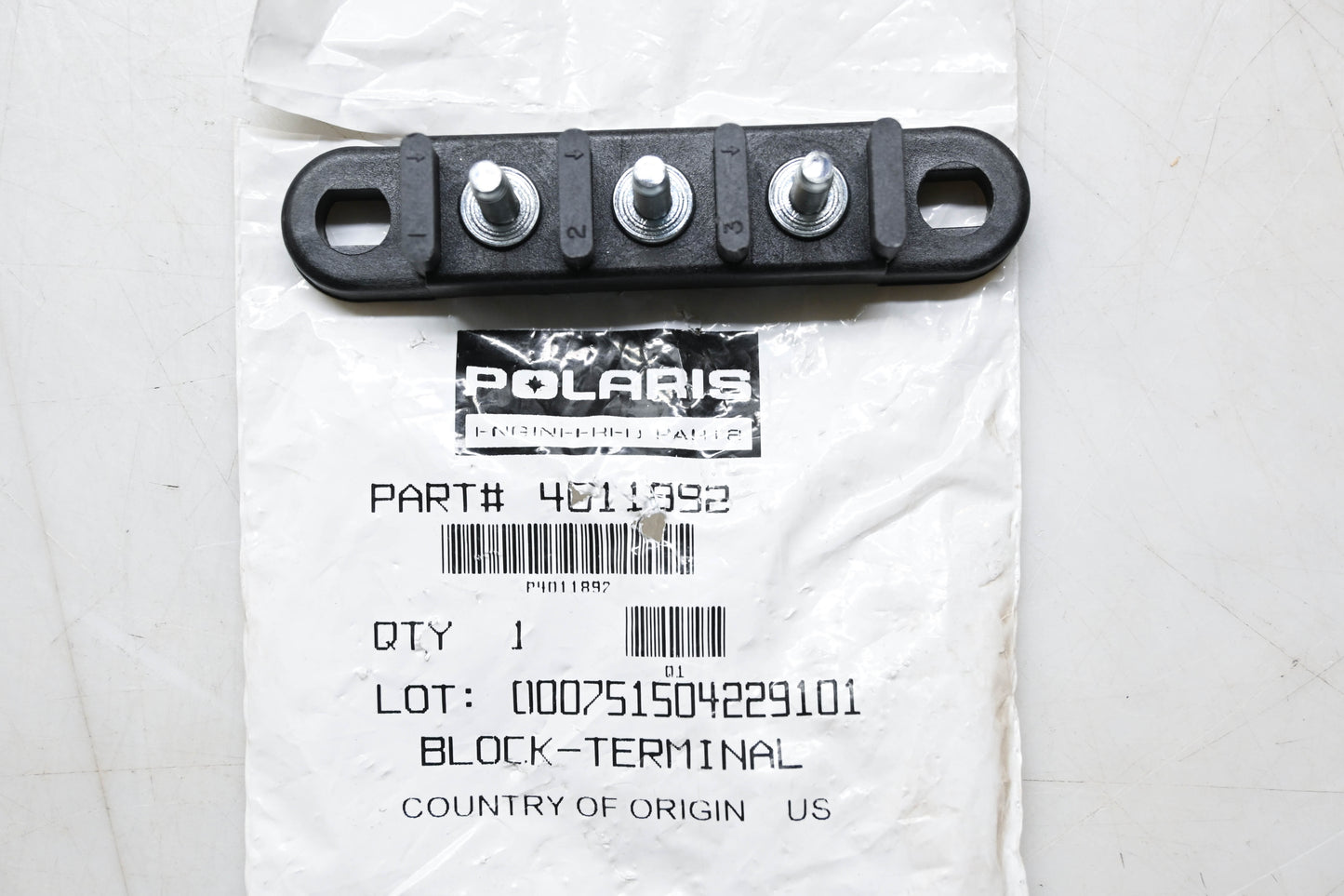 New OEM Polaris 4011892 3 Post Terminal Block NOS