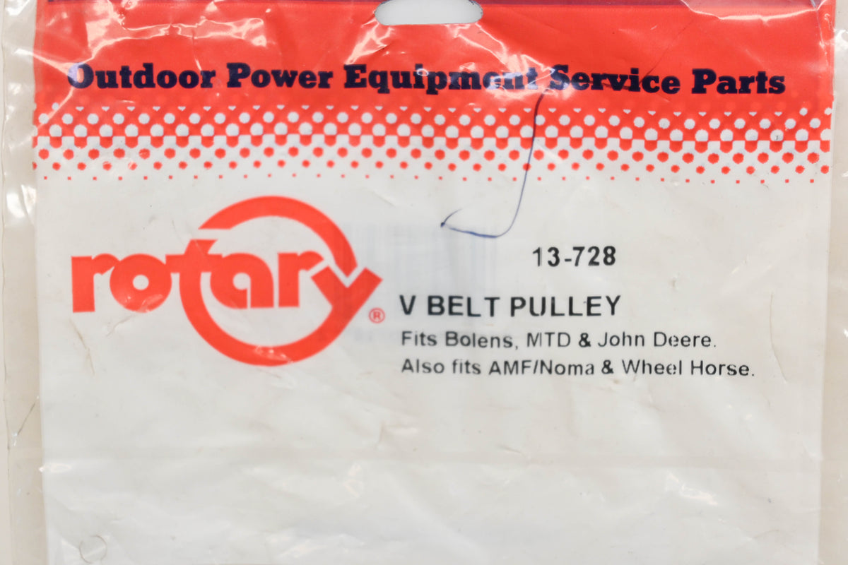 Rotary 13-728, 171-0567, AM103019 9/16" x 3-1/16" x 3/8" V-Idler Pulley NOS