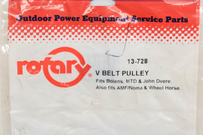 Rotary 13-728, 171-0567, AM103019 9/16" x 3-1/16" x 3/8" V-Idler Pulley NOS