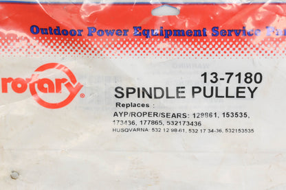 Rotary 13-7180, 153535, 532 12 98-61 5/8" x 5-3/16" x 5/8" Spindle Pulley NOS