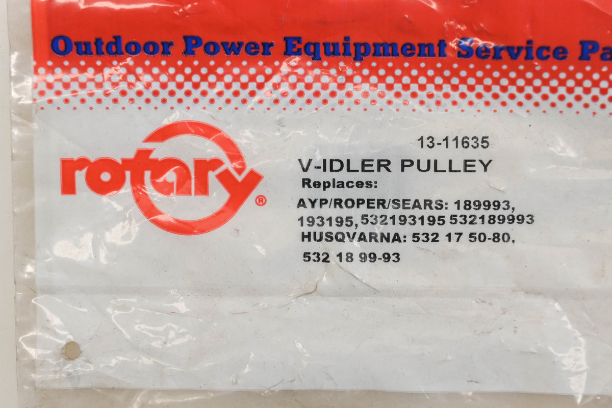 Rotary 13-11635, 189993, 532189993 5/8" x 4-1/2" x 3/8" Spindle Pulley NOS