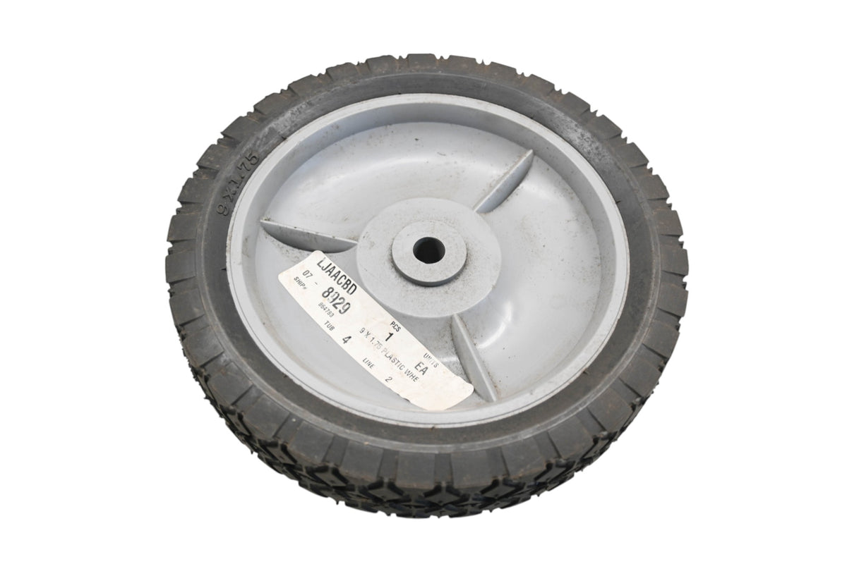 Rotary 07-8929, 7022796, 327290 9" x 1-3/4" Grey Plastic Wheel NOS