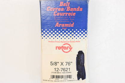 Rotary 12-7621 5/8" x 76" Aramid Cord V-Belt NOS