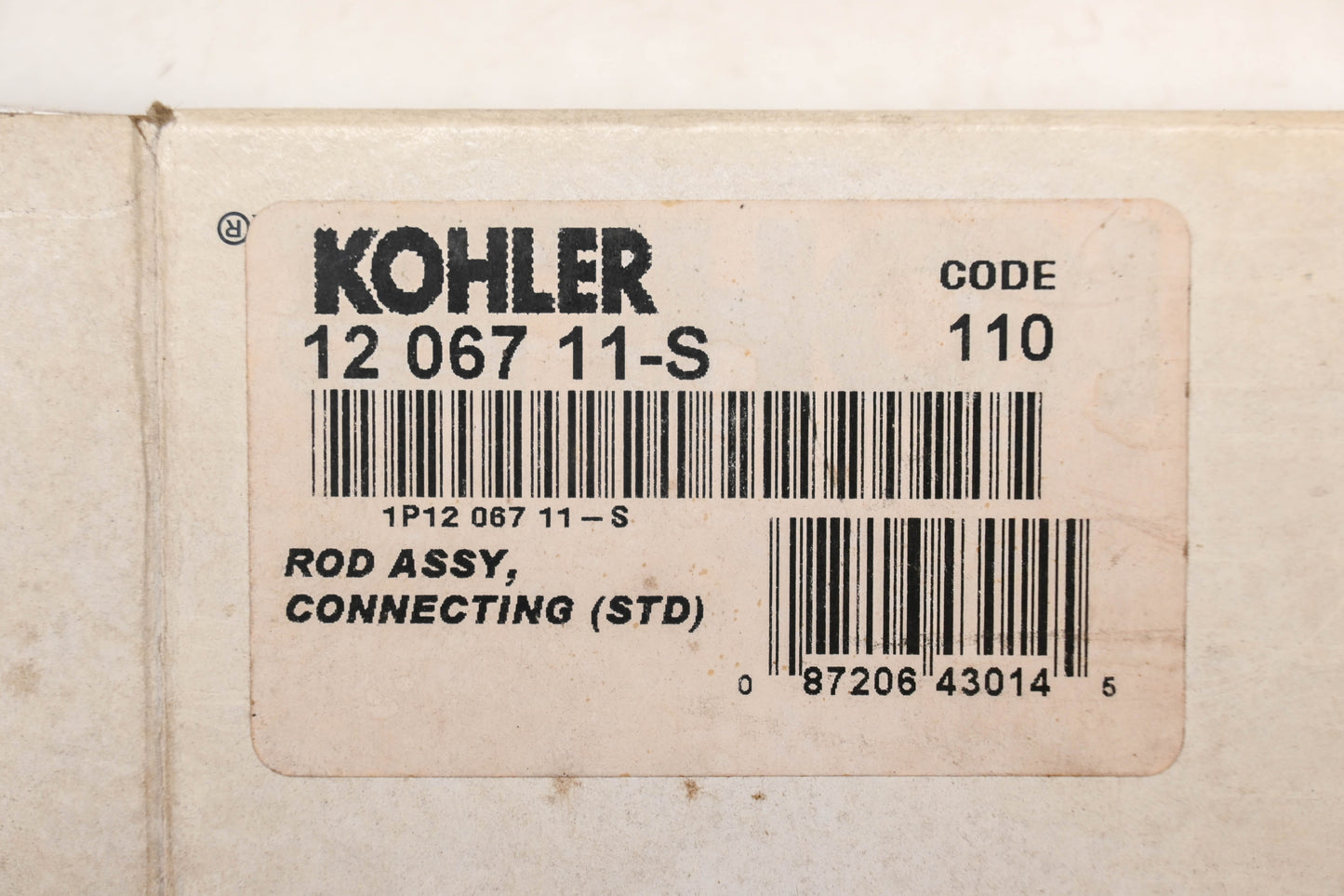 Kohler 12 067 11-S, 12-059-04 REV C Connecting Rod Assembly NOS