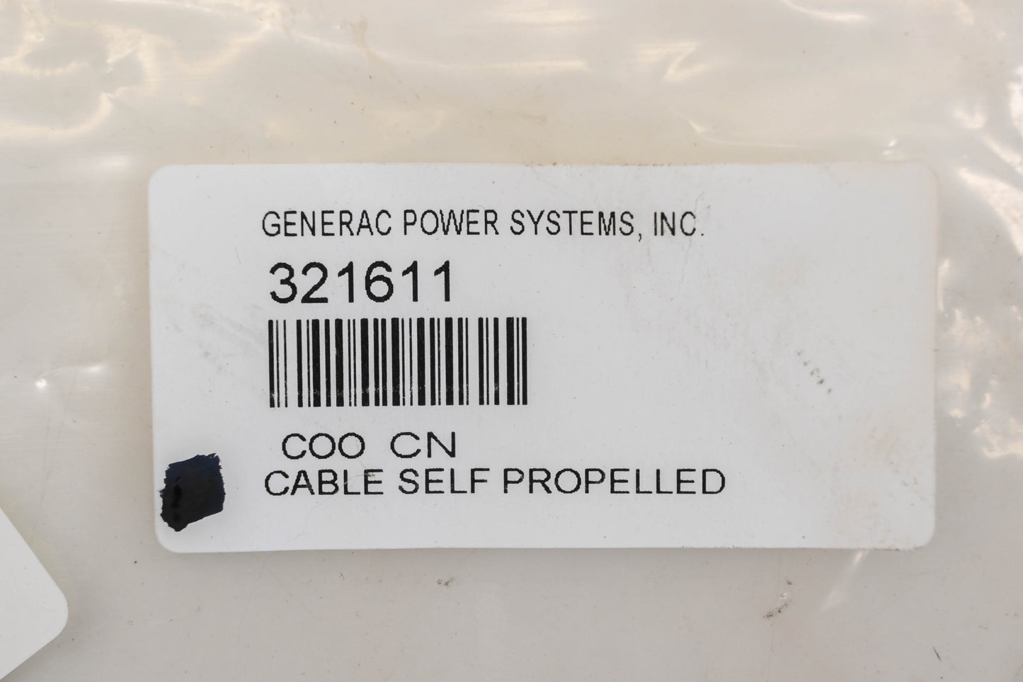 Generac 321611 Self Propelled Cable NOS