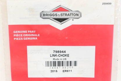 New OEM Briggs & Stratton 798944 Choke Link NOS