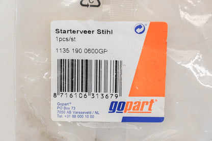 Gopart 1135 190 0600GP, 1135-190-0600 Starter Recoil Spring NOS