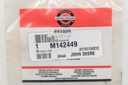 New OEM Briggs & Stratton 693506, M142449 Carburetor Float Hinge Pin NOS