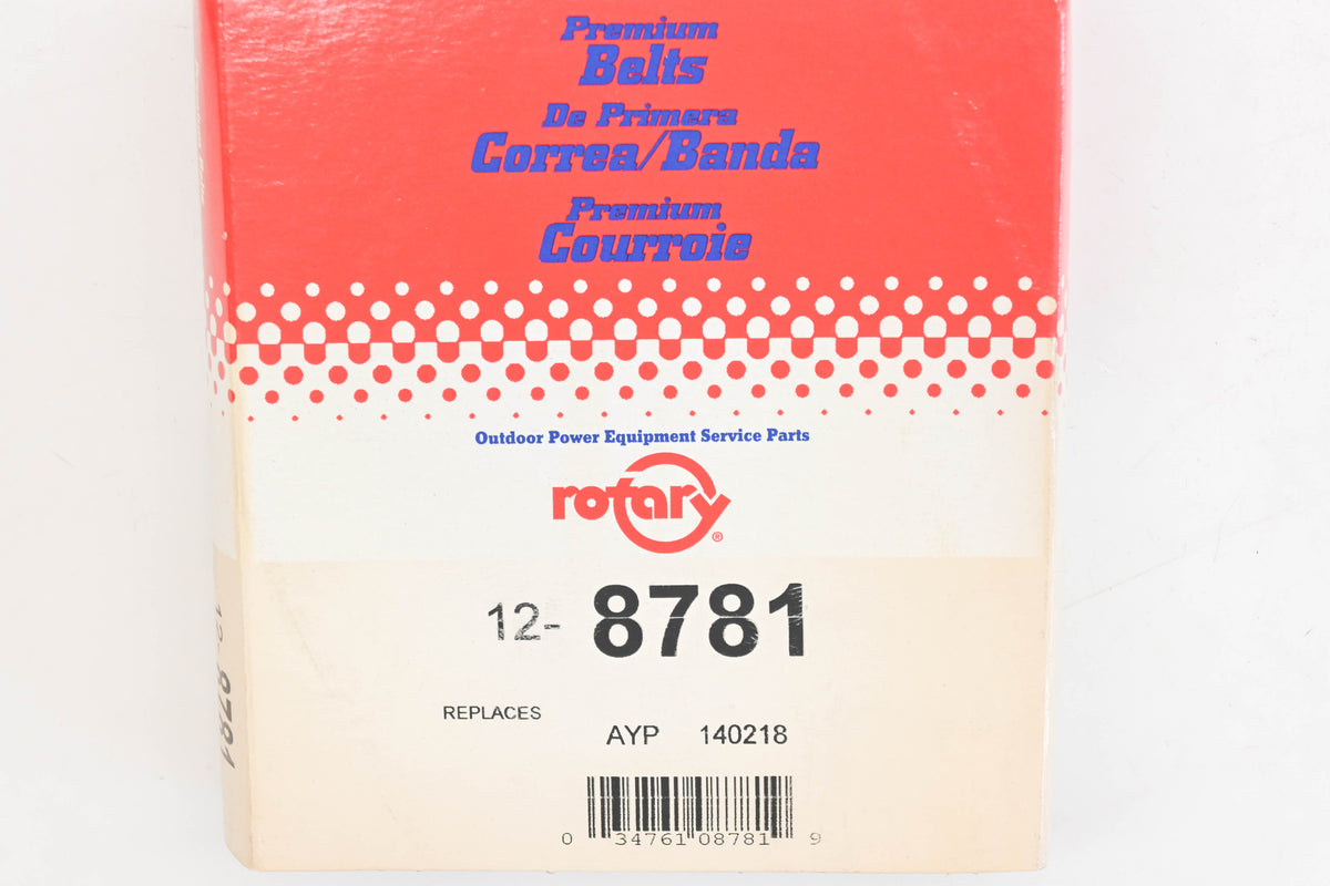 Rotary 12-8781, 140218 1/2" x 84-1/2" V-Belt NOS