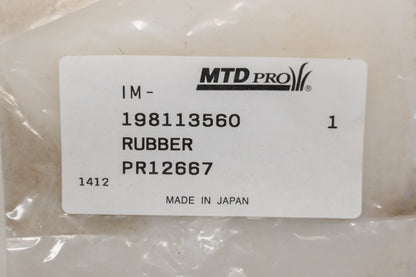 MTD 198113560 Rubber Plug NOS