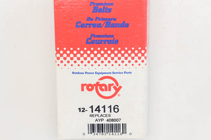 Rotary 12-14116, 408007 5/8" x 38" V-Belt NOS